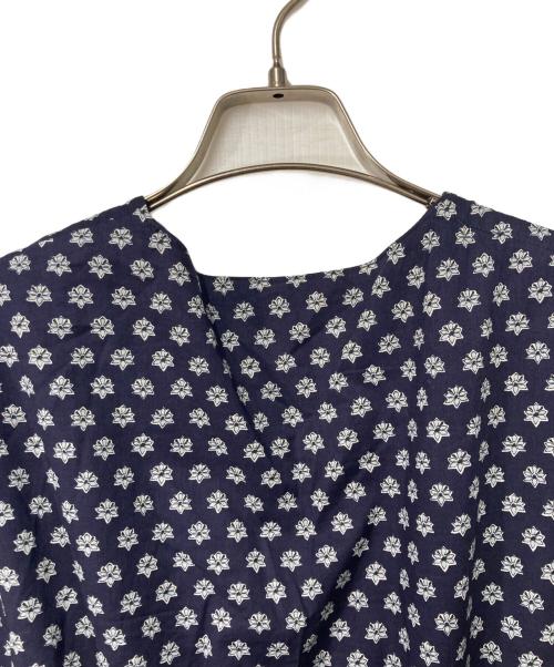 INTIMITE（アンティミテ）iNtimite (アンティミテ) 小紋柄プリントワンピース ネイビー サイズ:Ｍの古着・服飾アイテム