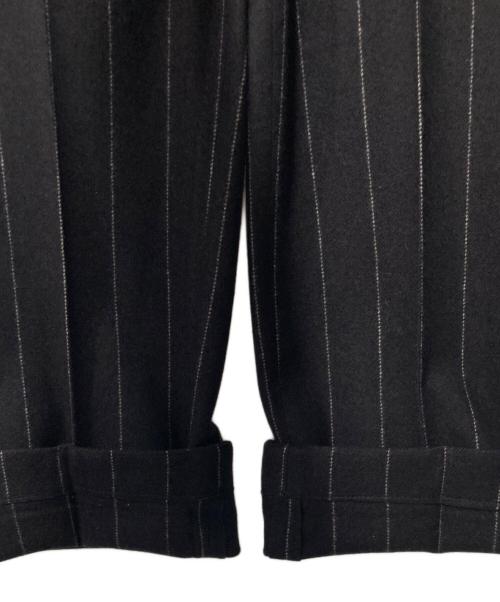 fat classic（ファットクラシック）fat classic (ファットクラシック) ウールストライプセットアップ ブラック サイズ:Lの古着・服飾アイテム