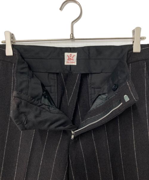 fat classic（ファットクラシック）fat classic (ファットクラシック) ウールストライプセットアップ ブラック サイズ:Lの古着・服飾アイテム