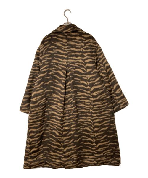 JOURNAL STANDARD（ジャーナルスタンダード）JOURNAL STANDARD (ジャーナルスタンダード) ゼブラシャギーロングコート ブラウン サイズ:Freeの古着・服飾アイテム