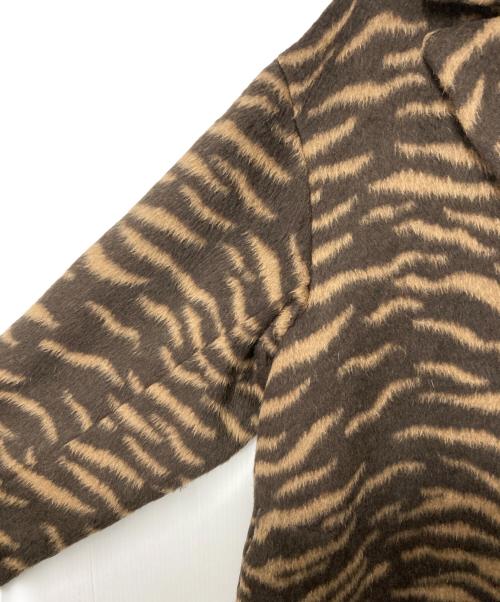 JOURNAL STANDARD（ジャーナルスタンダード）JOURNAL STANDARD (ジャーナルスタンダード) ゼブラシャギーロングコート ブラウン サイズ:Freeの古着・服飾アイテム