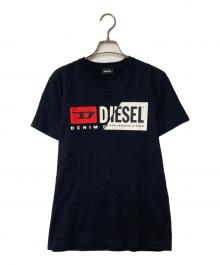 DIESEL（ディーゼル）の古着「ロゴプリントTシャツ」｜ブラック