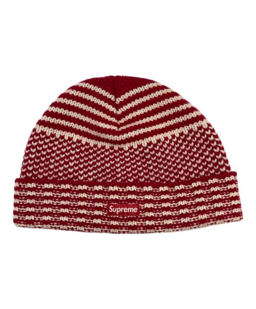 SUPREME（シュプリーム）Supreme (シュプリーム) WOOL Jacquard Beanie レッドの古着・服飾アイテム