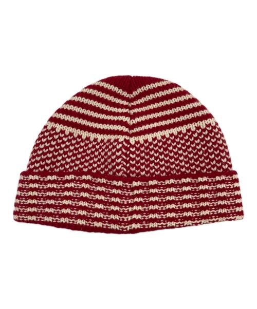 SUPREME（シュプリーム）Supreme (シュプリーム) WOOL Jacquard Beanie レッドの古着・服飾アイテム