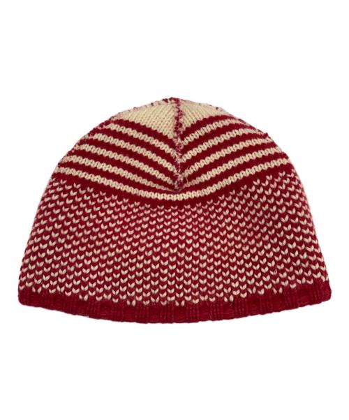 SUPREME（シュプリーム）Supreme (シュプリーム) WOOL Jacquard Beanie レッドの古着・服飾アイテム