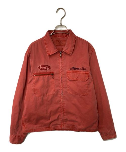 AVIREX（アヴィレックス）AVIREX (アヴィレックス) A.A.R.C FADED EMB WORK JACKET レッド サイズ:Mの古着・服飾アイテム