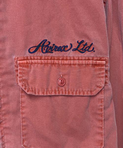AVIREX（アヴィレックス）AVIREX (アヴィレックス) A.A.R.C FADED EMB WORK JACKET レッド サイズ:Mの古着・服飾アイテム