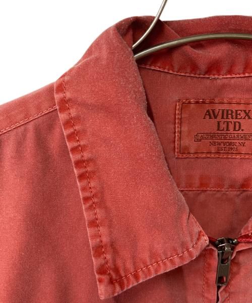 AVIREX（アヴィレックス）AVIREX (アヴィレックス) A.A.R.C FADED EMB WORK JACKET レッド サイズ:Mの古着・服飾アイテム