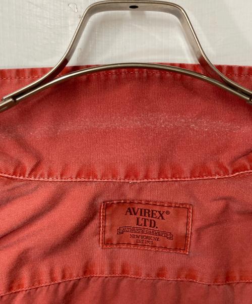 AVIREX（アヴィレックス）AVIREX (アヴィレックス) A.A.R.C FADED EMB WORK JACKET レッド サイズ:Mの古着・服飾アイテム