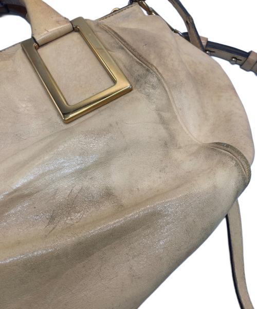 Chloe（クロエ）Chloe (クロエ) エテル 2WAYショルダーバッグ ベージュの古着・服飾アイテム