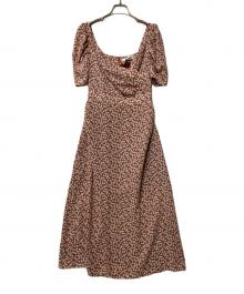 HER LIP TO（ハーリップトゥ）の古着「Cherry Pattern Cache-Coeur One-Piece」｜ピンク
