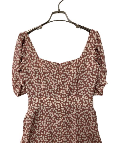 HER LIP TO（ハーリップトゥ）HER LIP TO (ハーリップトゥ) Cherry Pattern Cache-Coeur One-Piece ピンク サイズ:Mの古着・服飾アイテム