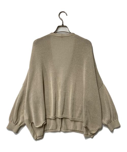 Spick and Span（スピック＆スパン）Spick and Span (スピック＆スパン) ペーパーヤーンカーディガン ベージュ サイズ:Freeの古着・服飾アイテム
