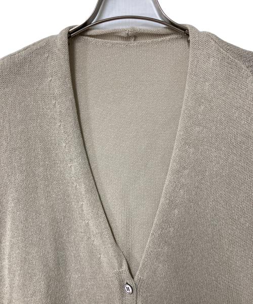 Spick and Span（スピック＆スパン）Spick and Span (スピック＆スパン) ペーパーヤーンカーディガン ベージュ サイズ:Freeの古着・服飾アイテム