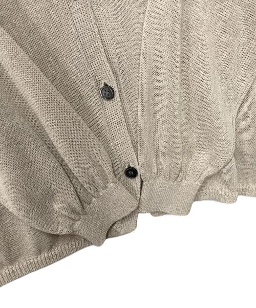 Spick and Span（スピック＆スパン）Spick and Span (スピック＆スパン) ペーパーヤーンカーディガン ベージュ サイズ:Freeの古着・服飾アイテム