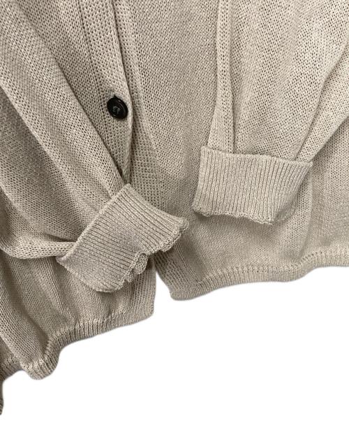 Spick and Span（スピック＆スパン）Spick and Span (スピック＆スパン) ペーパーヤーンカーディガン ベージュ サイズ:Freeの古着・服飾アイテム