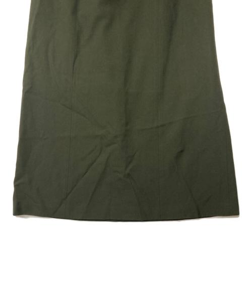 BURBERRY LONDON（バーバリーロンドン）BURBERRY LONDON (バーバリーロンドン) フレアスカート オリーブ サイズ:13の古着・服飾アイテム