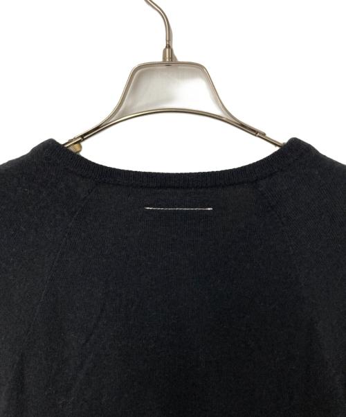 MM6 Maison Margiela（エムエムシックスメゾンマルジェラ）MM6 Maison Margiela (エムエムシックスメゾンマルジェラ) ニットカーディガン ブラック サイズ:Mの古着・服飾アイテム