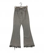 LEVI'S×JUNYA WATANABE COMME des GARCONSリーバイス×ジュンヤワタナベ コムデギャルソン）の古着「ベルボトムデニムパンツ」｜ブラック