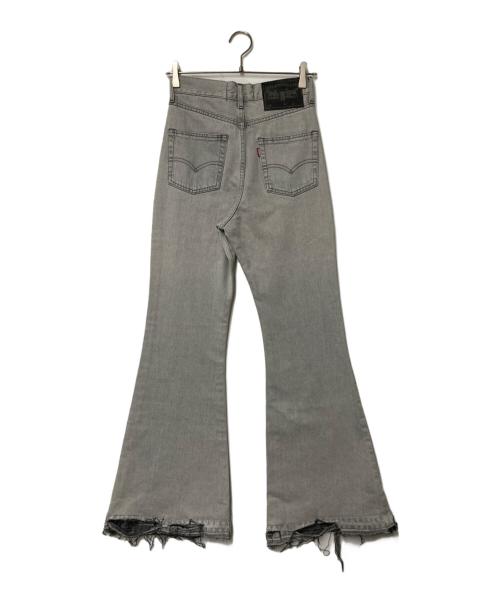 LEVI'S（リーバイス）LEVI'S (リーバイス) JUNYA WATANABE COMME des GARCONS (ジュンヤワタナベ コムデギャルソン) ベルボトムデニムパンツ ブラック サイズ:XSの古着・服飾アイテム