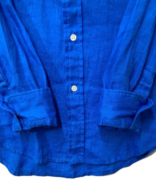 RALPH LAUREN（ラルフローレン）RALPH LAUREN (ラルフローレン) ポニー刺繍リネンシャツ ブルー サイズ:XSの古着・服飾アイテム