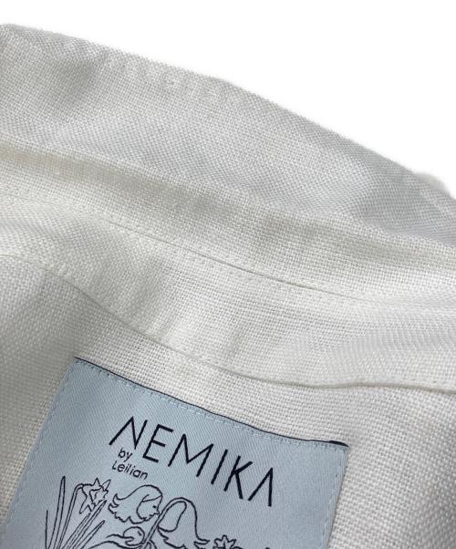 NEMIKA（ネミカ）NEMIKA (ネミカ) リネンジャケット ホワイト サイズ:11の古着・服飾アイテム