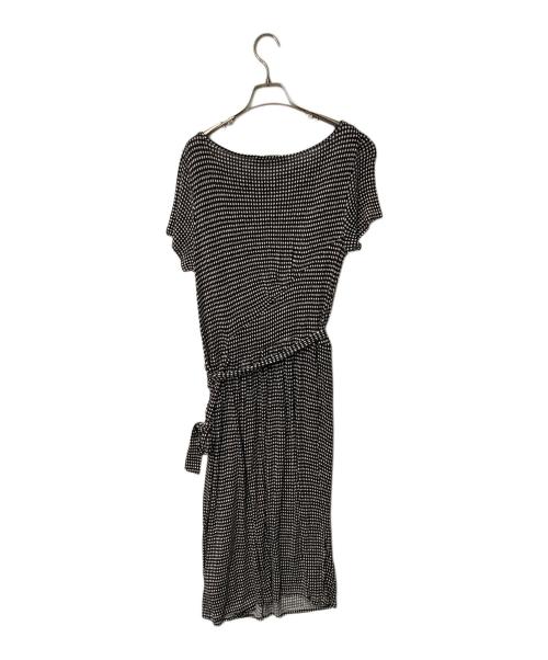 WEEKEND Max Mara（ウィークエンド マックスマーラ）WEEKEND Max Mara (ウィークエンド マックスマーラ) チェックワンピース ブラック×ホワイト サイズ:Lの古着・服飾アイテム
