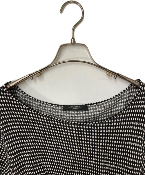 WEEKEND Max Mara（ウィークエンド マックスマーラ）WEEKEND Max Mara (ウィークエンド マックスマーラ) チェックワンピース ブラック×ホワイト サイズ:Lの古着・服飾アイテム