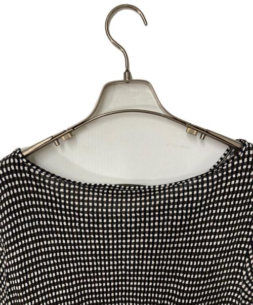 WEEKEND Max Mara（ウィークエンド マックスマーラ）WEEKEND Max Mara (ウィークエンド マックスマーラ) チェックワンピース ブラック×ホワイト サイズ:Lの古着・服飾アイテム