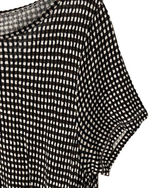 WEEKEND Max Mara（ウィークエンド マックスマーラ）WEEKEND Max Mara (ウィークエンド マックスマーラ) チェックワンピース ブラック×ホワイト サイズ:Lの古着・服飾アイテム