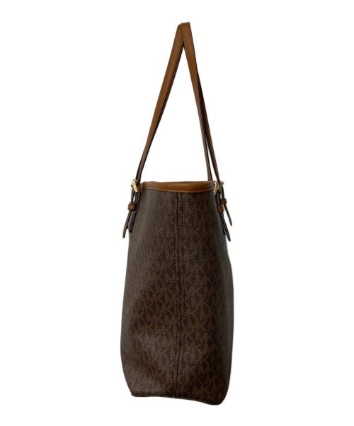 MICHAEL KORS（マイケルコース）MICHAEL KORS (マイケルコース) ジェットセットトラベル ミディアム キャリーオール トート ブラウンの古着・服飾アイテム