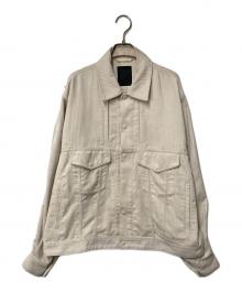 DAIWA PIER39（ダイワ ピア39）の古着「TECH TRUCKER JACKET CORDUROY」｜アイボリー