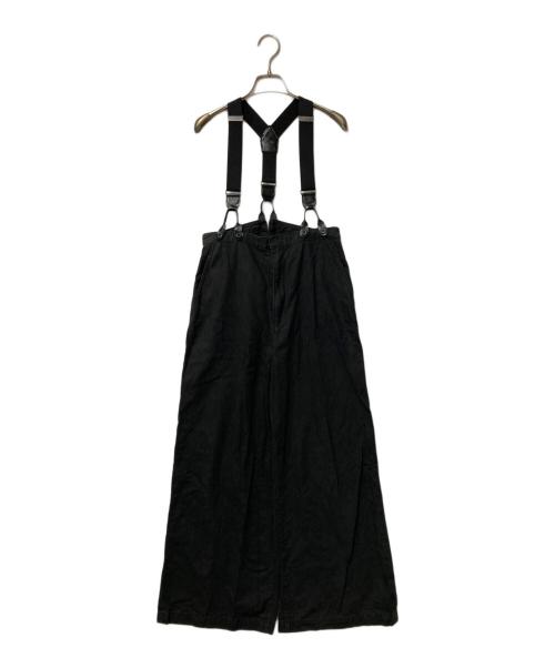 Spick and Span（スピック＆スパン）Spick and Span (スピック＆スパン) サスペンダー付きワーカーパンツ ブラック サイズ:36の古着・服飾アイテム