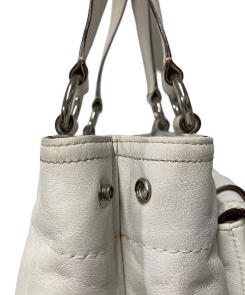COACH（コーチ）COACH (コーチ) トートバッグ ホワイトの古着・服飾アイテム
