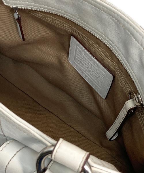 COACH（コーチ）COACH (コーチ) トートバッグ ホワイトの古着・服飾アイテム