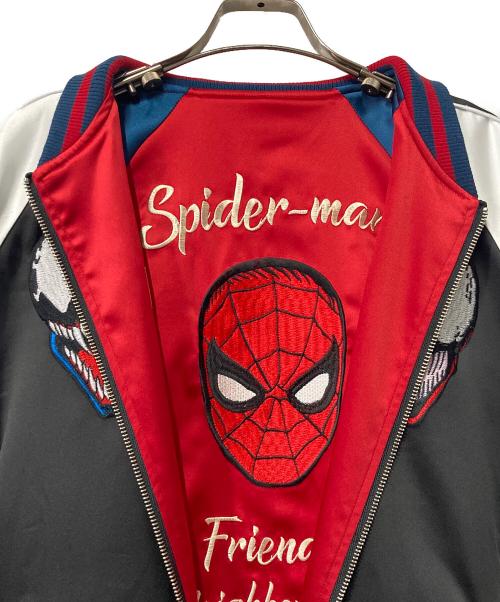 MARVEL（マーベル）MARVEL (マーベル) PONEYCOMB TOKYO (パニカムトーキョー) リバーシブル ヴェノム カーネイジ スカジャン ブラック×ホワイト サイズ:Ｍの古着・服飾アイテム