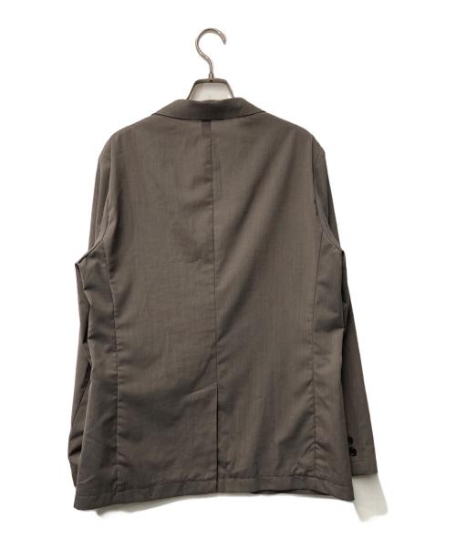 green label relaxing（グリーンレーベルリラクシング）green label relaxing (グリーンレーベルリラクシング) ウォッシャブルトロ 2Bジャケット ブラウン サイズ:Lの古着・服飾アイテム