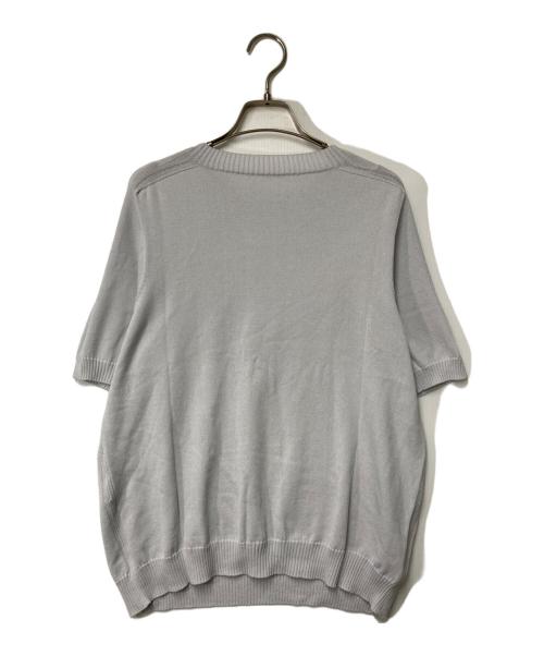 Leilian（レリアン）LEILIAN (レリアン) 半袖ニット ライトグレー サイズ:13の古着・服飾アイテム