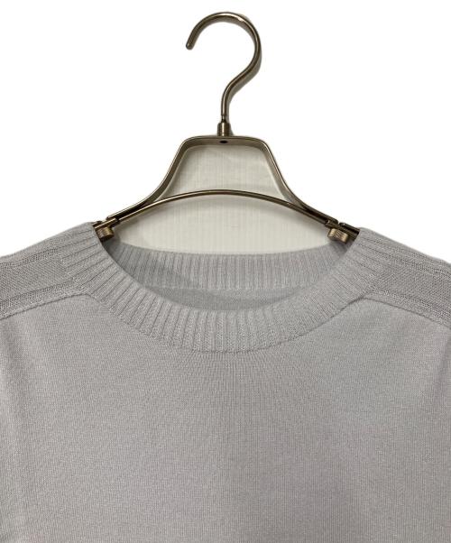 Leilian（レリアン）LEILIAN (レリアン) 半袖ニット ライトグレー サイズ:13の古着・服飾アイテム