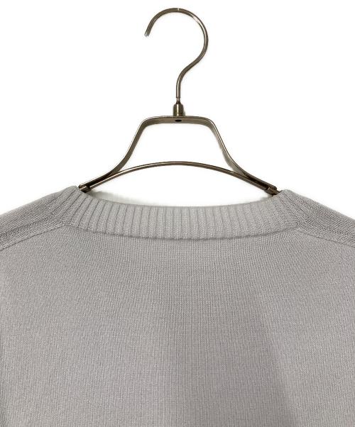 Leilian（レリアン）LEILIAN (レリアン) 半袖ニット ライトグレー サイズ:13の古着・服飾アイテム