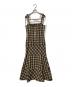 andmary (アンドマリー) Cecily check long dress ブラック×ベージュ サイズ:Free：8000円