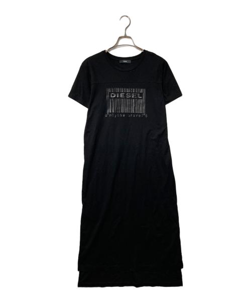 DIESEL（ディーゼル）DIESEL (ディーゼル) カットソーワンピース ブラック サイズ:XSの古着・服飾アイテム