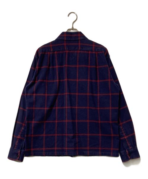 PENDLETON（ペンドルトン）PENDLETON (ペンドルトン) ウールチェックシャツ ネイビー×レッド サイズ:Mの古着・服飾アイテム