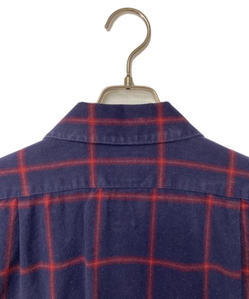 PENDLETON（ペンドルトン）PENDLETON (ペンドルトン) ウールチェックシャツ ネイビー×レッド サイズ:Mの古着・服飾アイテム