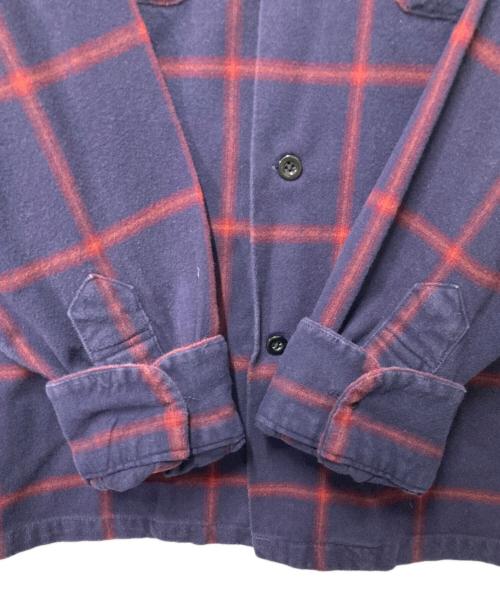PENDLETON（ペンドルトン）PENDLETON (ペンドルトン) ウールチェックシャツ ネイビー×レッド サイズ:Mの古着・服飾アイテム