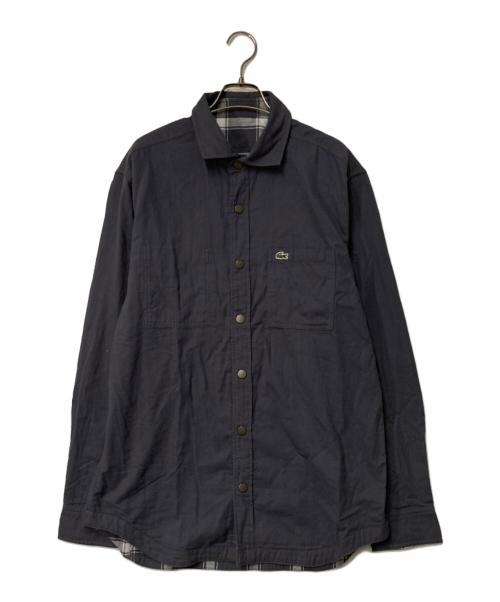 LACOSTE（ラコステ）LACOSTE (ラコステ) リバーシブルスナップボタンシャツ グレー サイズ:Lの古着・服飾アイテム