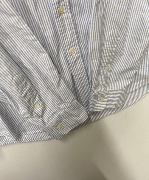 RALPH LAUREN（ラルフローレン）RALPH LAUREN (ラルフローレン) ポニー刺繍ストライプシャツ ブルー×ホワイト サイズ:XLの古着・服飾アイテム