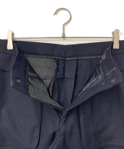 ERMENEGILDO ZEGNA（エルメネジルド・ゼニア）ERMENEGILDO ZEGNA (エルメネジルド・ゼニア) ウールナイロンパンツ ネイビー サイズ:48の古着・服飾アイテム