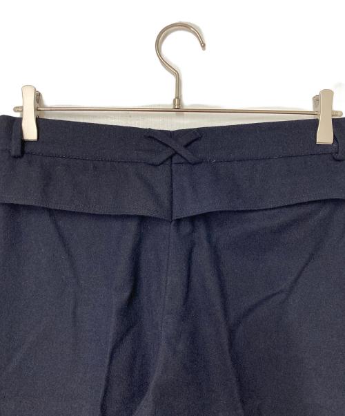 ERMENEGILDO ZEGNA（エルメネジルド・ゼニア）ERMENEGILDO ZEGNA (エルメネジルド・ゼニア) ウールナイロンパンツ ネイビー サイズ:48の古着・服飾アイテム