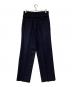 ERMENEGILDO ZEGNA (エルメネジルド・ゼニア) ウールナイロンパンツ ネイビー サイズ:48：9000円